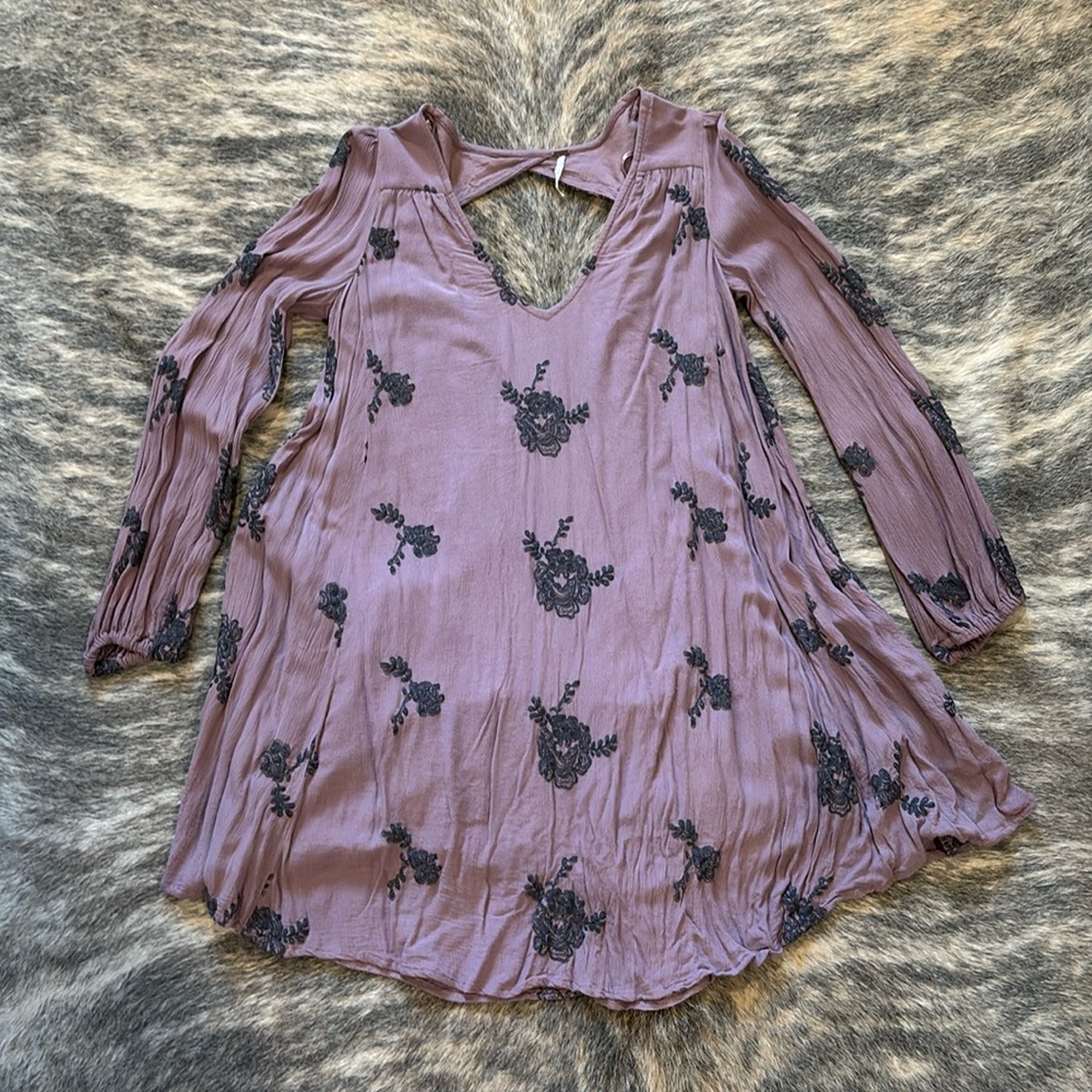 Free People Stitched Flower Dress